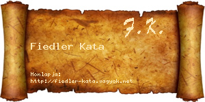 Fiedler Kata névjegykártya